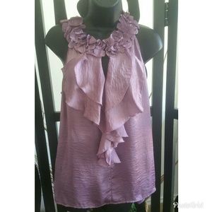 Vintage Purple/Lilac Adiva Blouse Size M